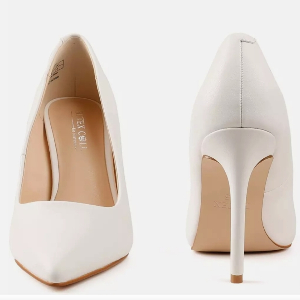 BCTEX COLL Women's Close Toe High Heel Pump Stiletto Shoe